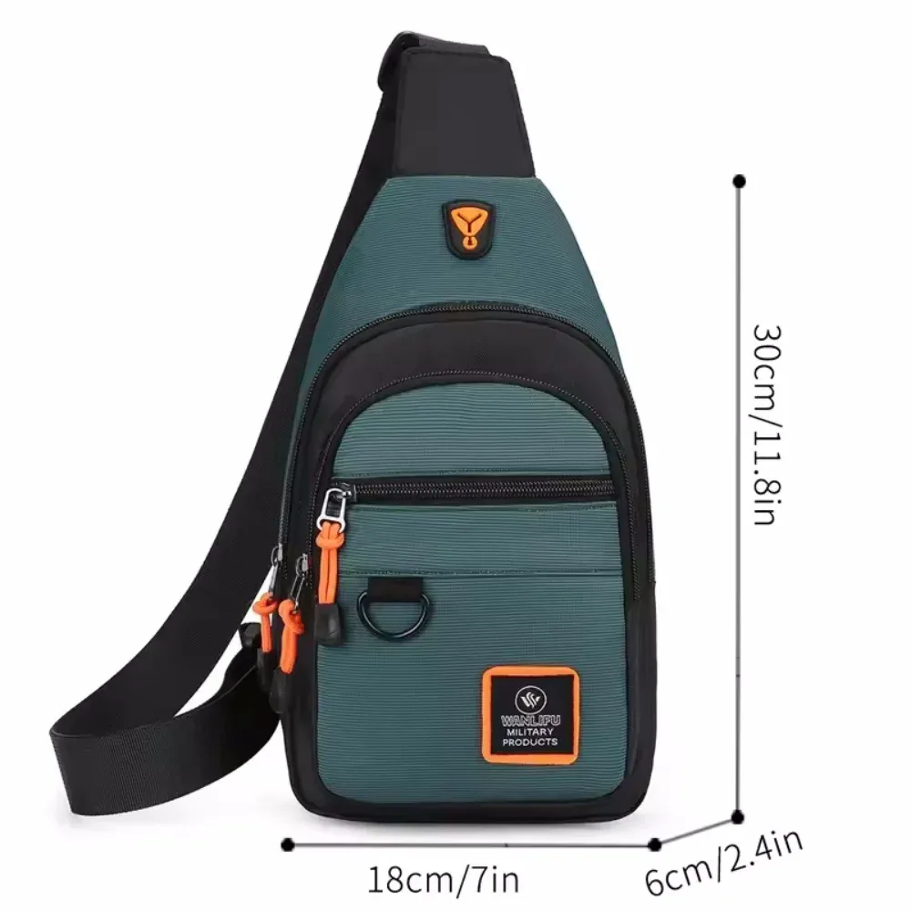sac de poitrine pour hommes, sac à main léger en tissu oxford, sac à bandoulière élégant et décontracté, sacs de taille pour hommes