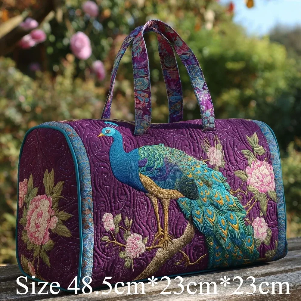 sac de voyage matelassé 3d imprimé animal ours flamant rose paon lama lion art bohème pour hommes femmes week-end plage voyage sacs