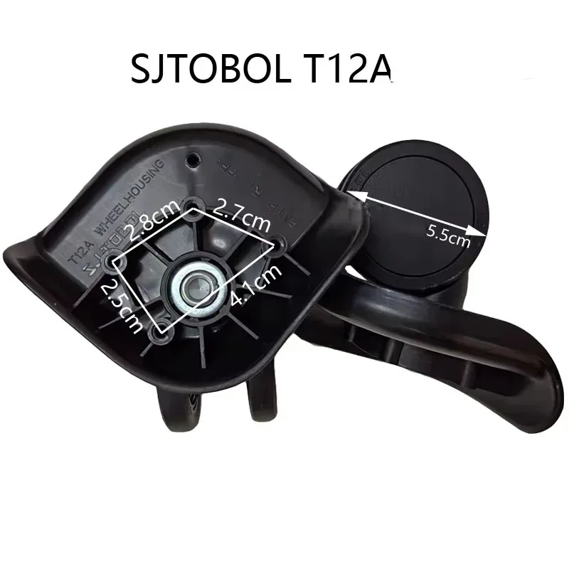 roulettes de rechange silencieuses pour valise, bagage à roulettes, modèle sjtobol t12a
