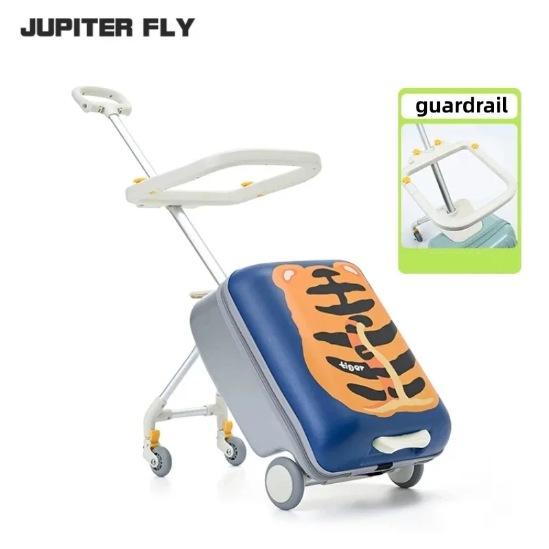 valise de voyage multifonctionnelle pour enfants, chariot à roulettes, bagage à main 20 pouces, poussette pour les voyages