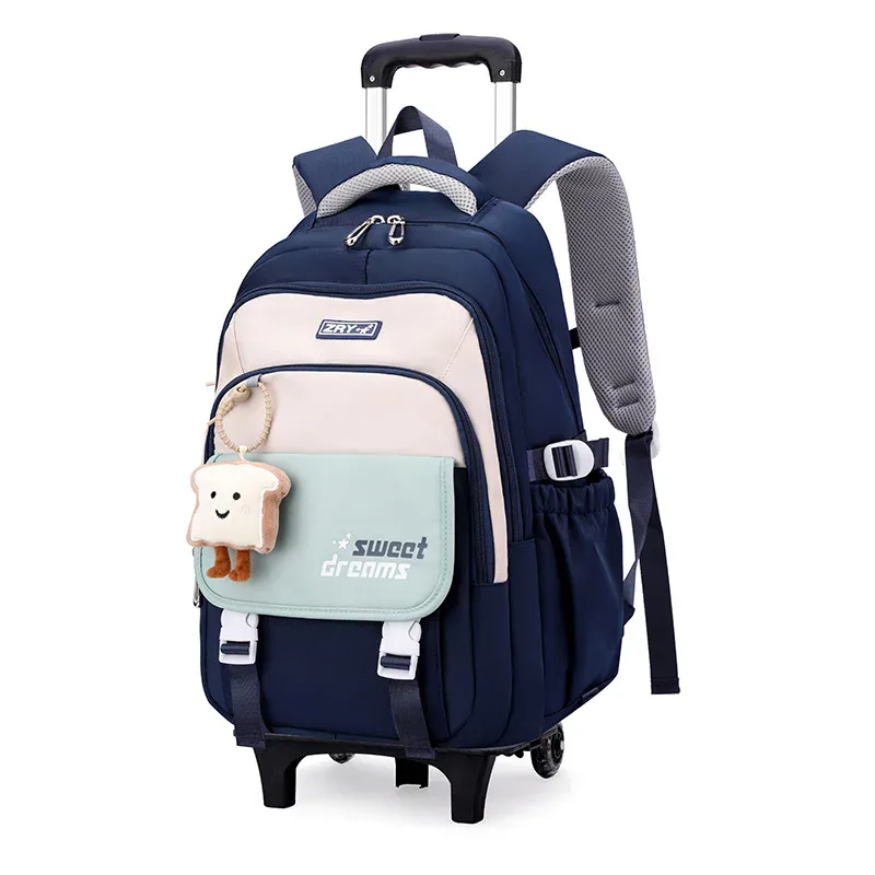 sacs à dos scolaires à roulettes pour filles, mochila, sac à dos enfant, bagage à roulettes, sac à dos scolaire