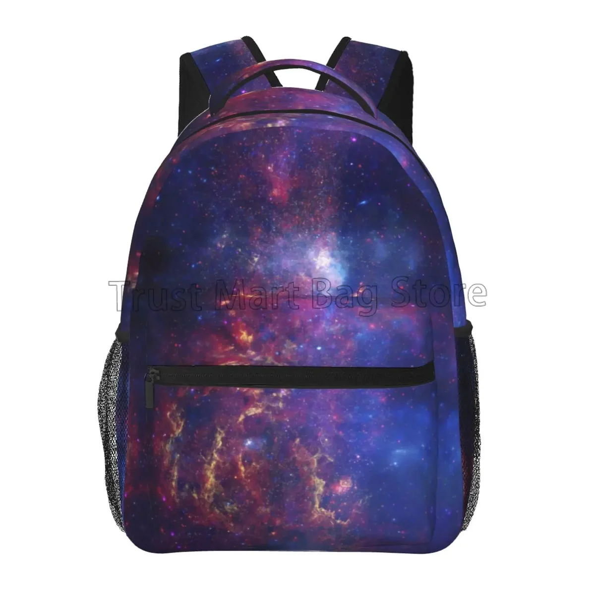 sac à dos blue galaxy starry stars pour adolescents, sac à dos pour filles et garçons, sac de voyage pour ordinateur portable, espace, lycée