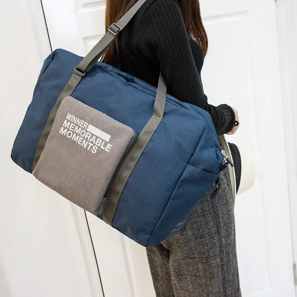 sac d'organisation de vêtements pliable, sac polochon de voyage étanche en tissu oxford, sac à main de fitness, sac de bagages de voyage de grande capacité