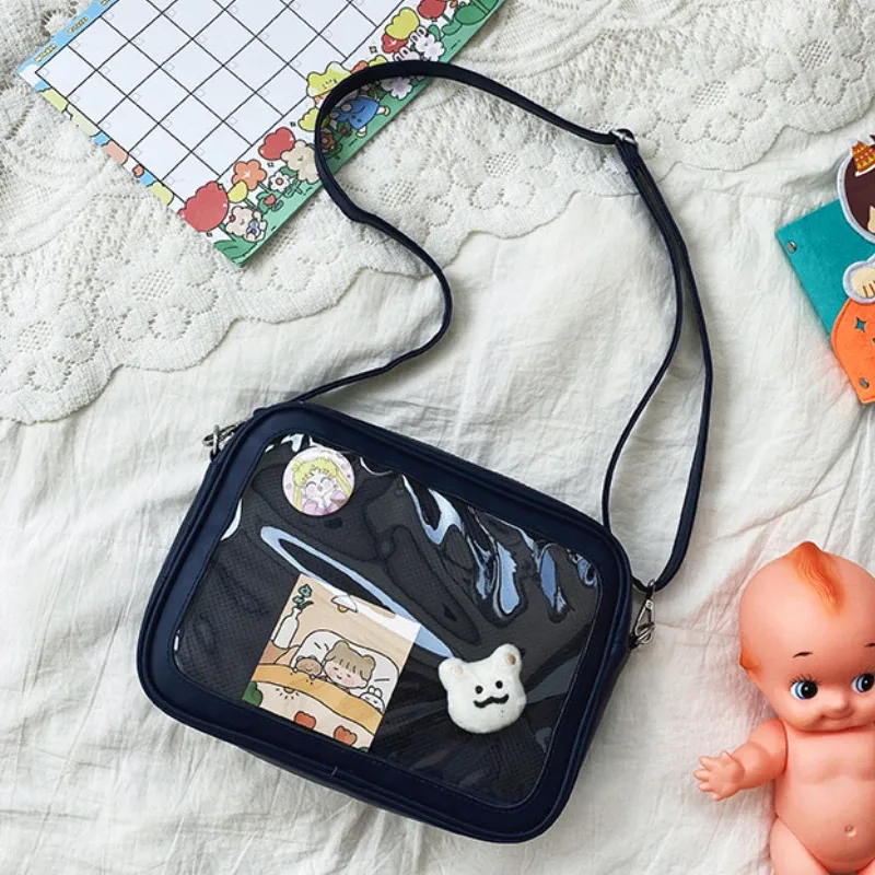 sacs à bandoulière japonais pour lycéennes, sacs à main jk en pu, itabag transparent pour femmes, nouveaux sacs ita, sac en cuir initié bolso