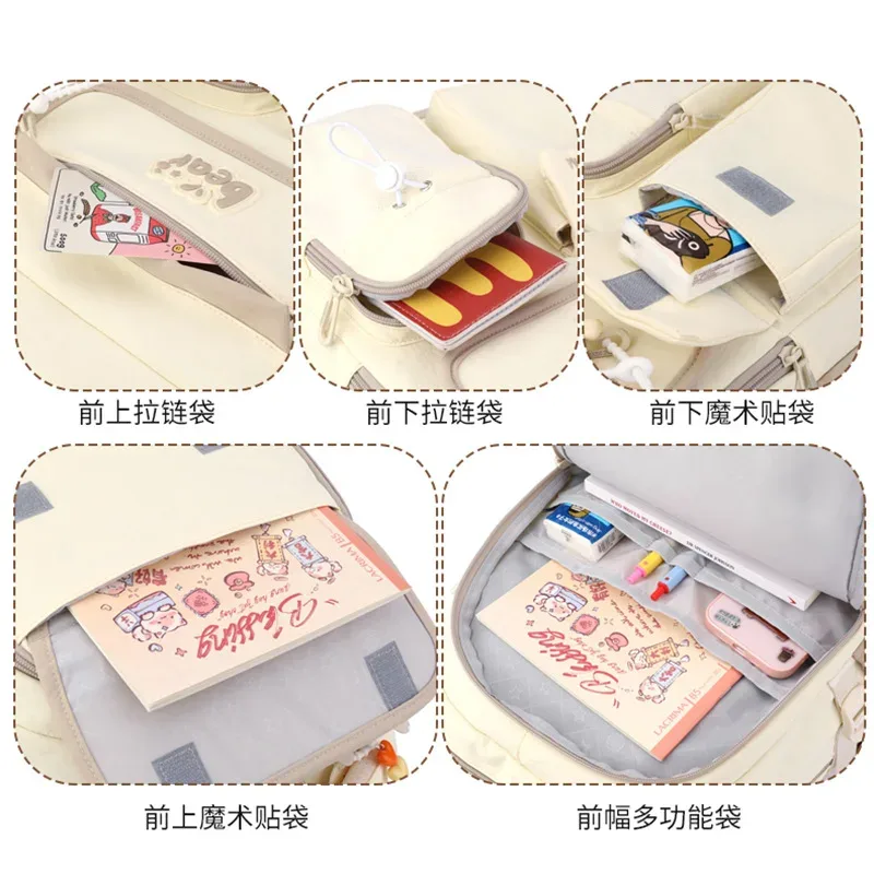 sac à dos scolaire tendance pour filles, sacs d'école pour adolescentes, sac à dos pour ordinateur portable, sac à dos de voyage décontracté, sac à livres, cartable pour enfants, imperméable