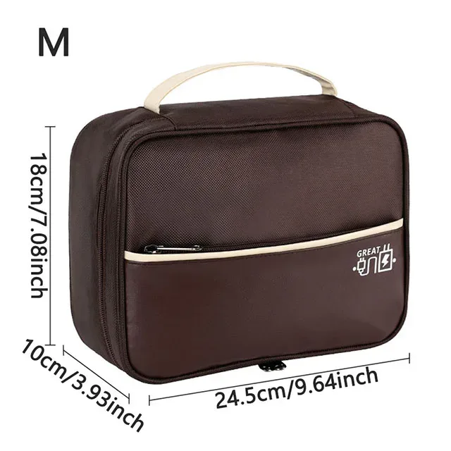 sac de rangement de câbles de données portables, chargeur usb numérique, fil d'écouteurs, boîte de rangement de batterie externe, kit de voyage, pochette de rangement