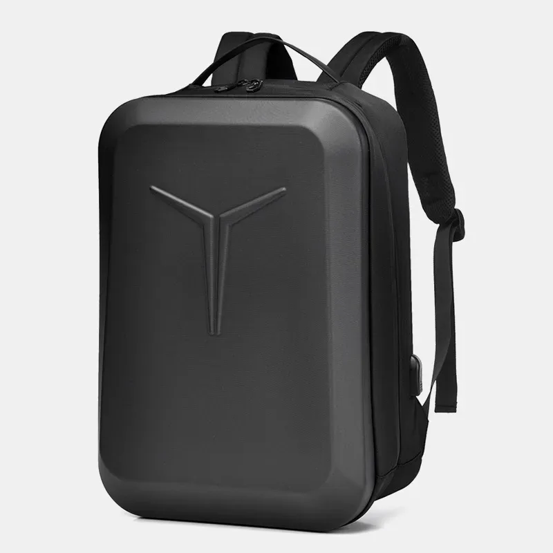 sac à dos d'affaires tendance pour homme, sac d'ordinateur pour étudiant, multifonctionnel, grande capacité, sac à dos rigide pour ordinateur portable tridimensionnel