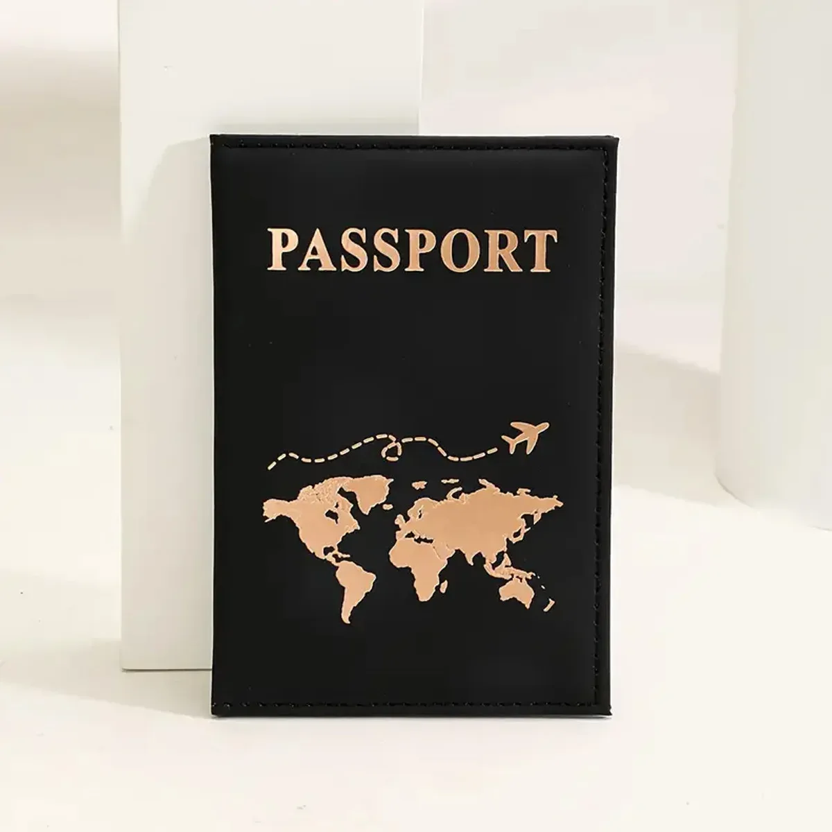 1 pièces sac de couverture de passeport pour femmes hommes pu leathaer mode voyage porte-passeport étui id nom cartes de visite pochette de protection