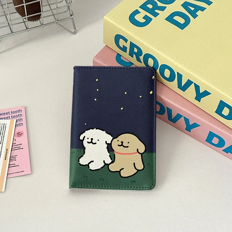 couverture de passeport pour chien graffiti, porte-passeport pour femmes, accessoires de voyage, stockage de billets d'identité portables, carte bancaire, portefeuille pour passeport, nouvelle collection