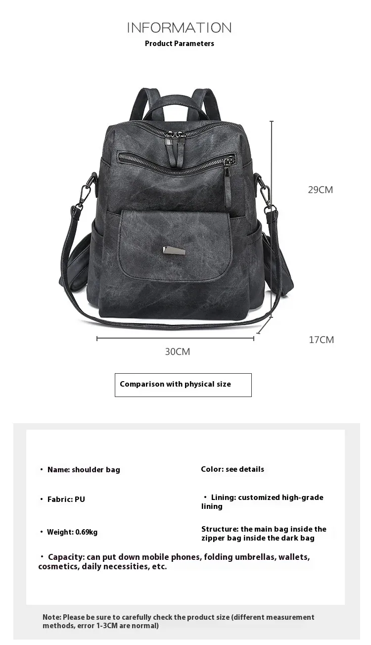 nouveau sac à dos en cuir pu chaud sac à main pour femmes mode polyvalent design sac à main dames sacs à bandoulière voyage sac à dos