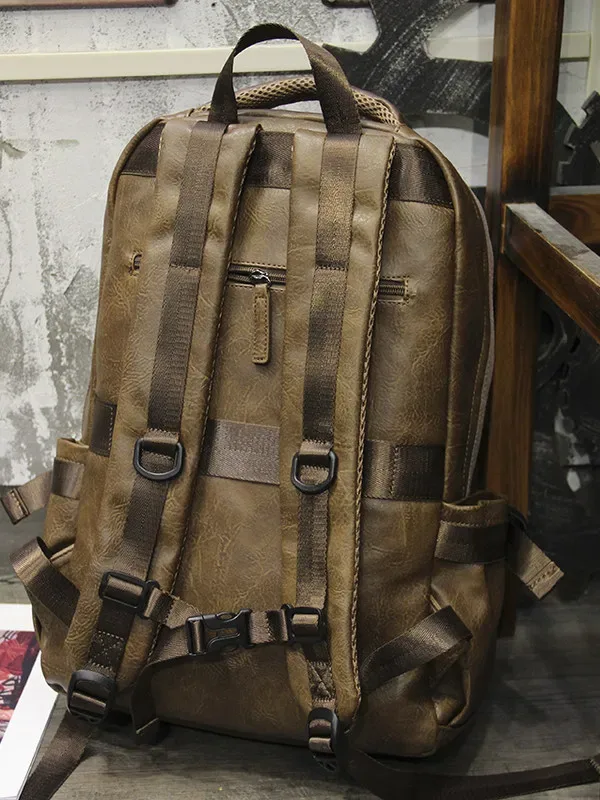 nouveau sac à dos vintage pour homme, sac à dos multifonctionnel pour ordinateur portable, sac à dos tendance pour étudiants, sac à dos de voyage