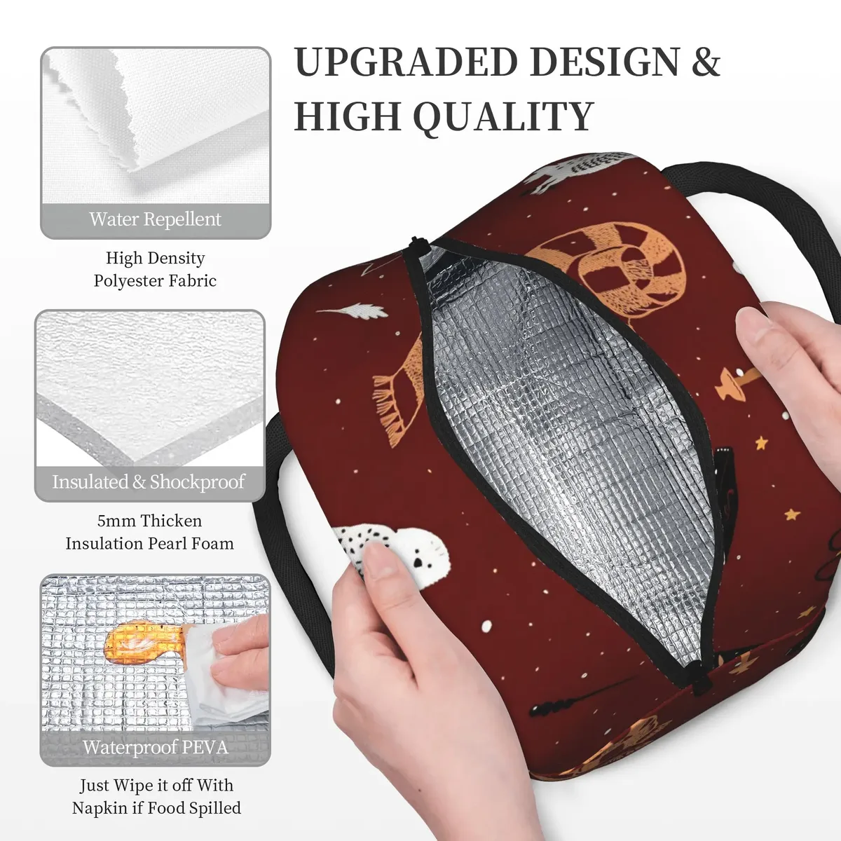 harries movie p-potters magic world sacs à lunch isothermes sac thermique conteneur à lunch sac fourre-tout boîte à lunch pour hommes et femmes travail en plein air