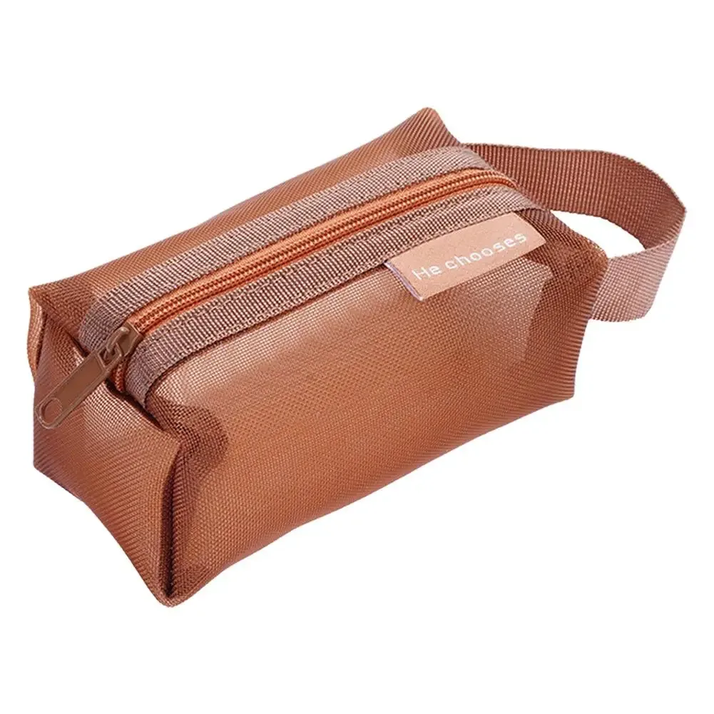 pochette à monnaie carrée 3d vintage foncée en nylon, grande capacité, organiseur de cartes, mini pochette de rangement pour clés, rouge à lèvres, écouteurs