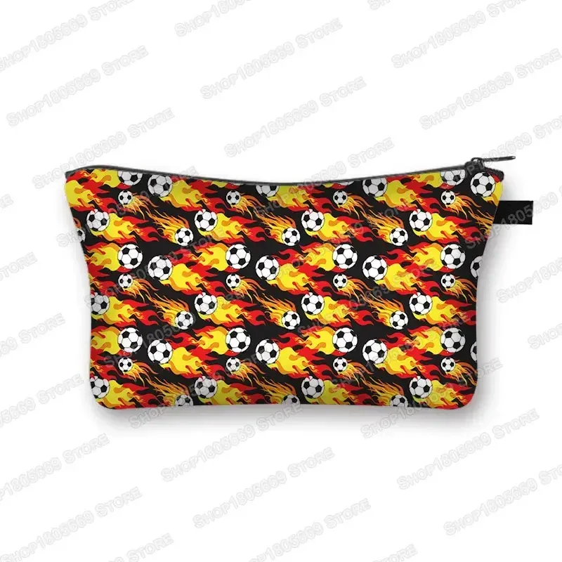 trousse à cosmétiques pour football, baseball, basket-ball, trousse de toilette de loisirs, trousse de maquillage pour femmes, petite pochette pour rouge à lèvres, sacs à cosmétiques