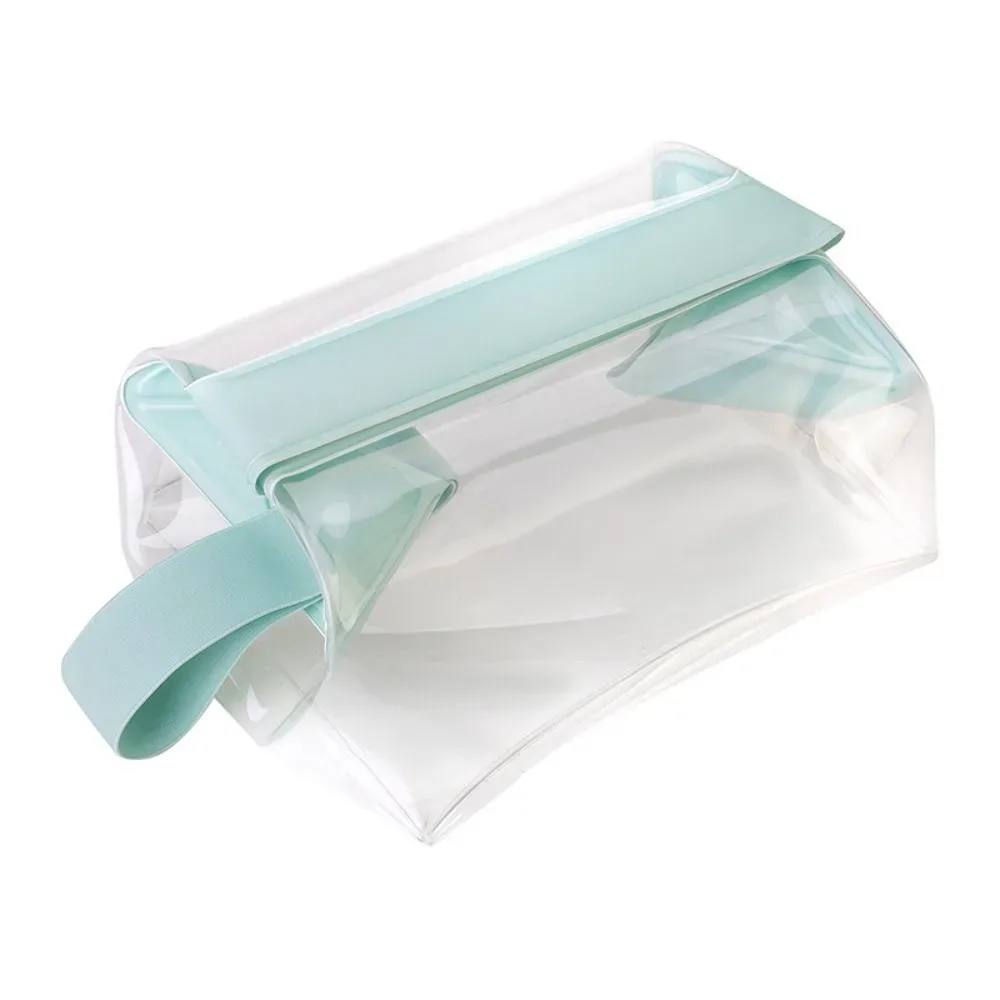 sacs de toilette transparents avec fermeture magnétique, sac de maquillage étanche en pvc, pochette cosmétique de grande capacité pour femmes et hommes en voyage