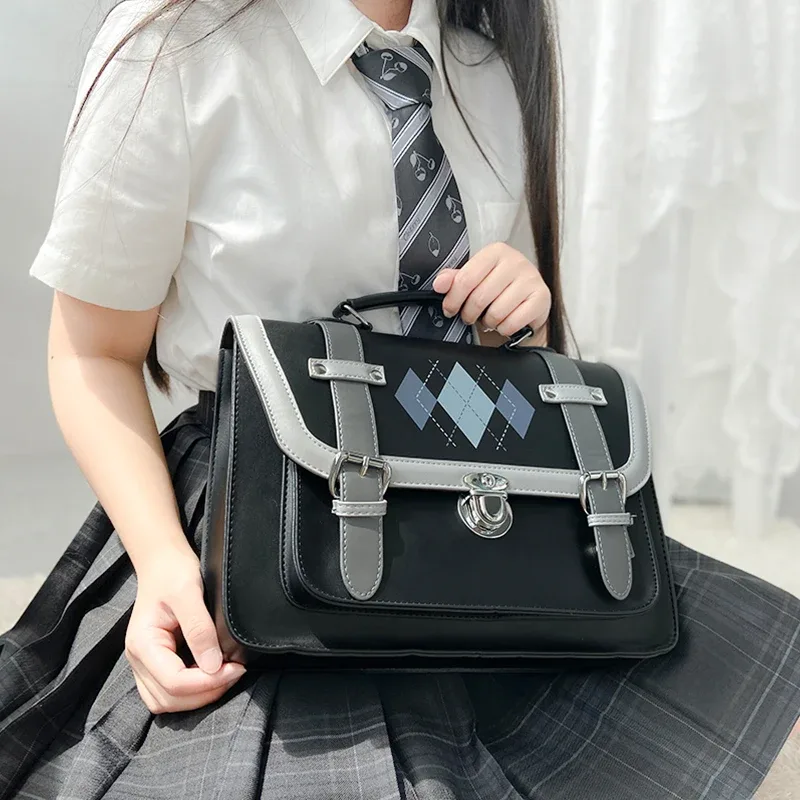 japon style lolita jk sac à dos fille étudiants école en cuir artificiel sacs à bandoulière porte-documents sacs de messager