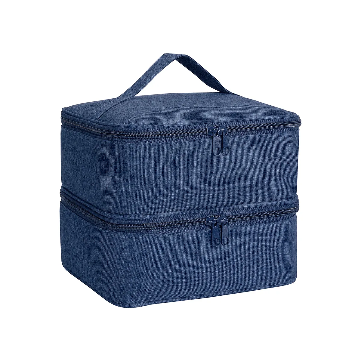 organisateur de vernis à ongles, sac de rangement cosmétique double couche à main pour les passionnés d'ongles, peut contenir des outils à ongles, du vernis à ongles, du gel à ongles, d