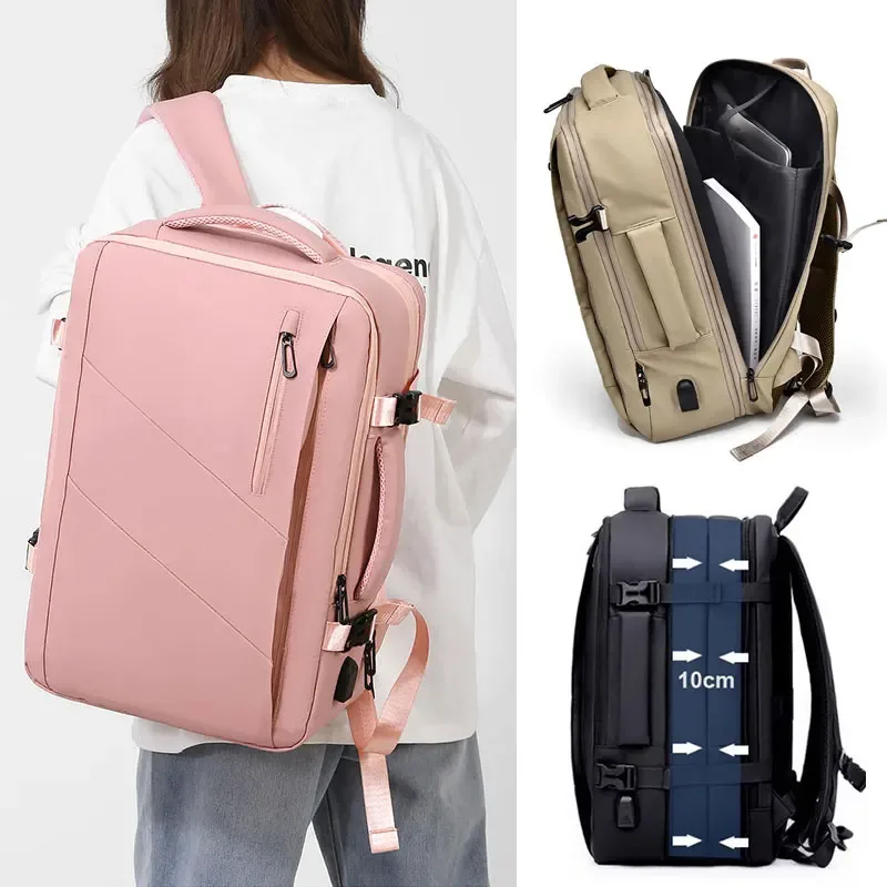 sac à dos de voyage de grande capacité pour femmes et hommes 50l sacs à dos de voyage d'affaires sac pour ordinateur portable 16 pouces sac à dos d'école universitaire