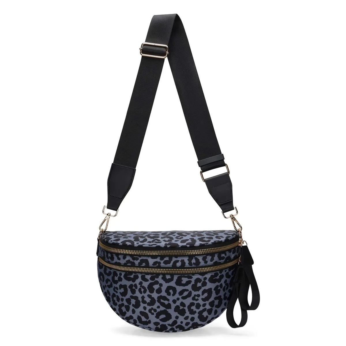 doyogi noir et blanc à carreaux spacieux bum sac sacs à bandoulière pour femmes en nylon essentiels de voyage sac de maman sac à couches pour maman