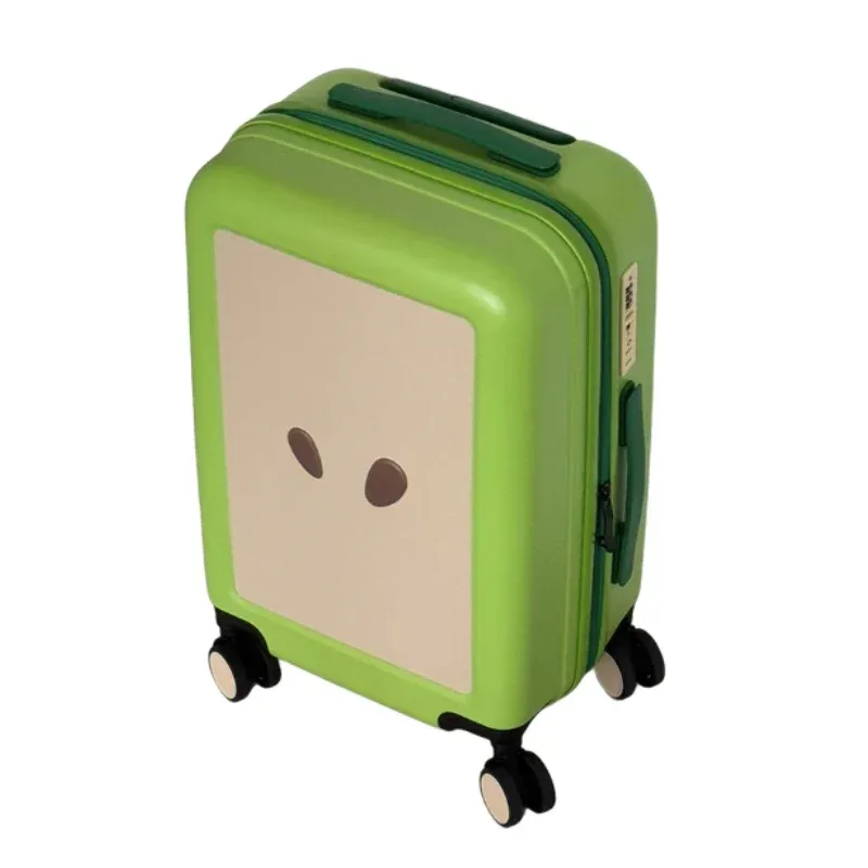valise design pomme verte et pomme rouge 20 pouces 24 pouces, bagage à roulettes avec serrure tsa, roues silencieuses et durables |   unis