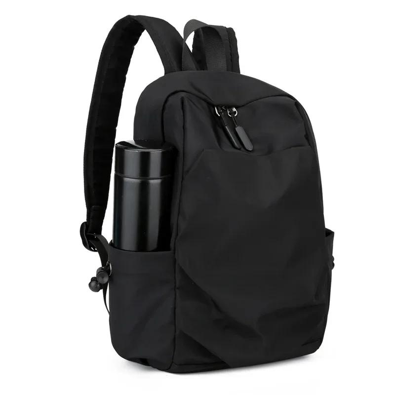 mini sac à dos pour hommes, petit sac d'école à bandoulière noir pour hommes, toile de styliste, étanche, sport, voyage, 2023