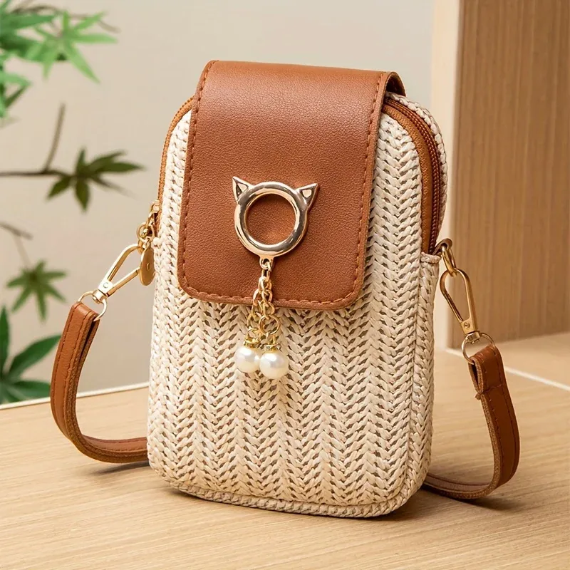 mini sac à bandoulière pour téléphone, style de rue décontracté, mignon, adapté aux femmes, fête de sortie, vacances, adapté aux personnes de plus de 15 ans
