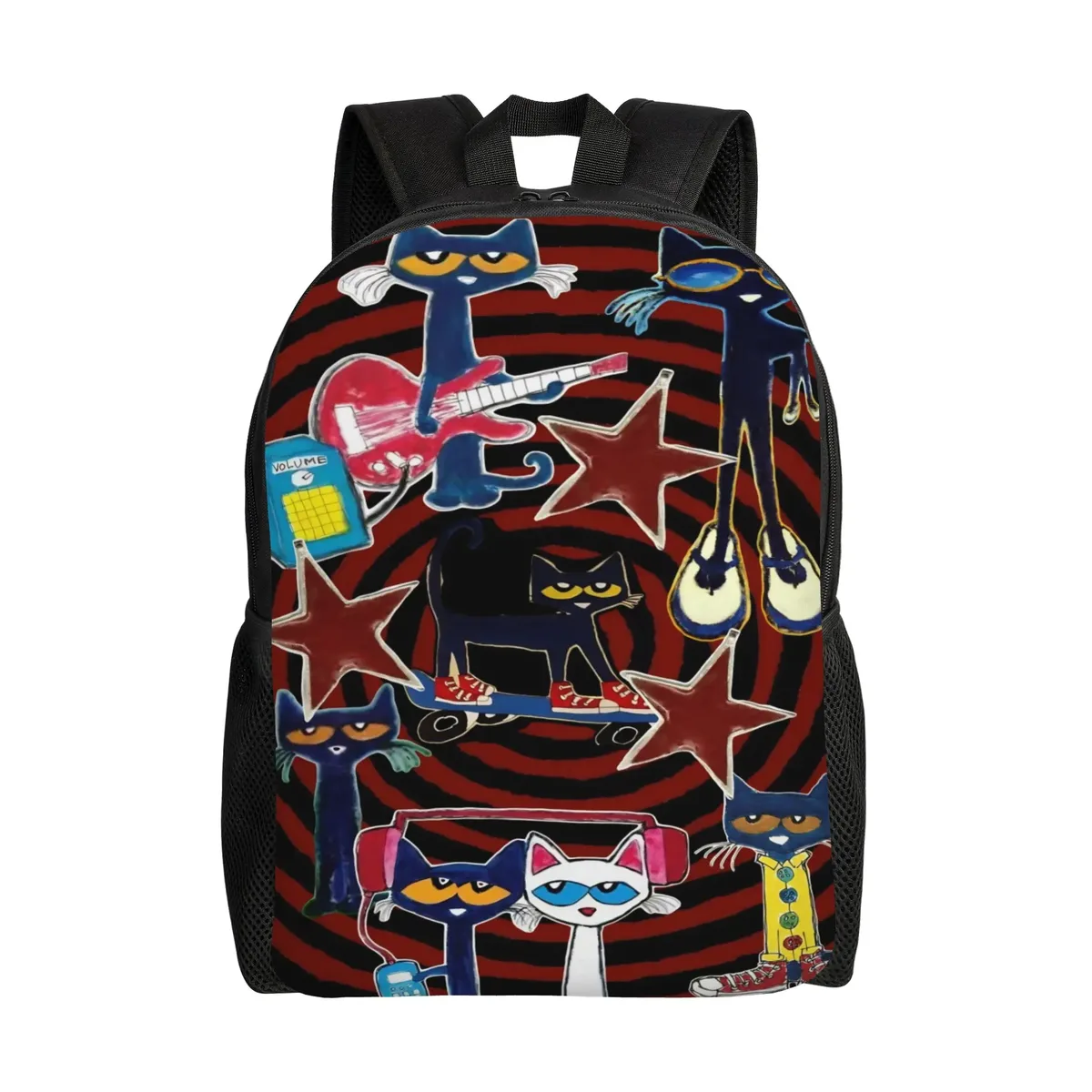 sac à dos classique petes cartoon cats, cadeau idéal pour le lycée, les affaires, sac à dos mignon pour hommes et femmes, sacs en toile pour l'université.