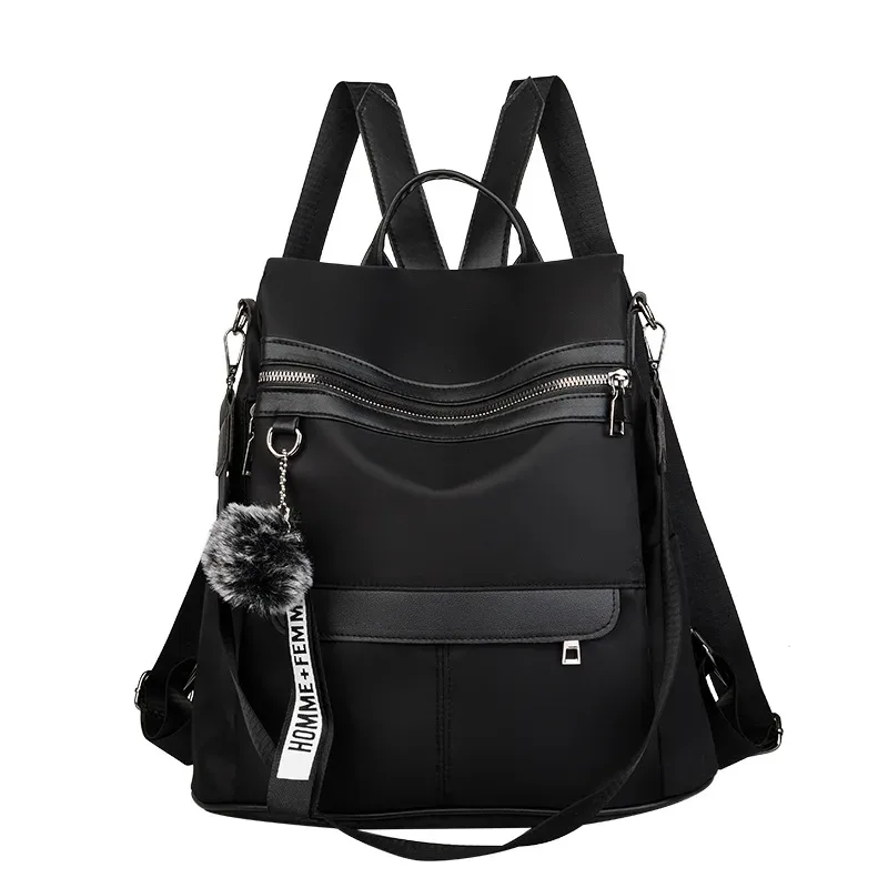 sac à dos antivol 3 en 1 de haute qualité pour femmes, sacs à bandoulière oxford imperméables, sacs d'école pour adolescentes, sac de voyage