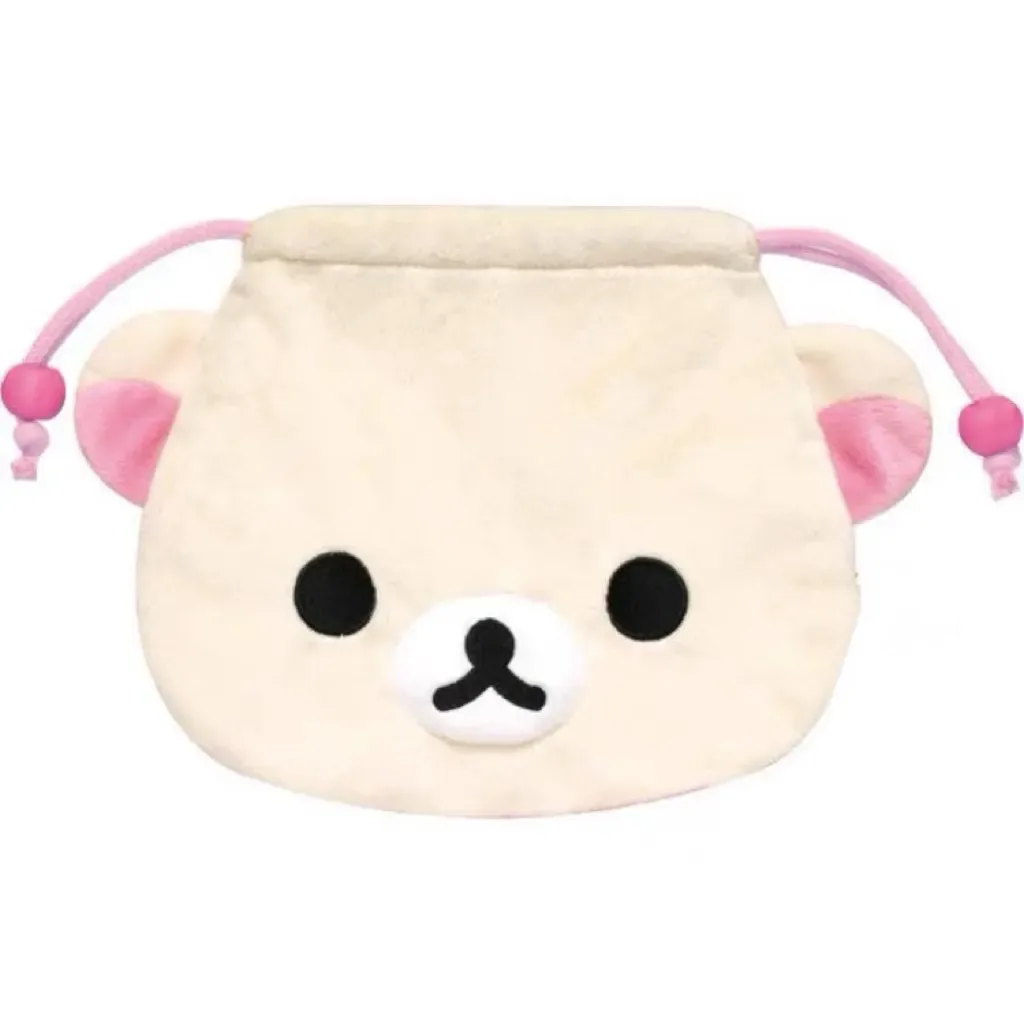 sac de rangement à cordon ours mignon et facile, sac à main de dessin animé pour fille, sac pour appareil photo portable à cordon, sac divers, trousse de maquillage
