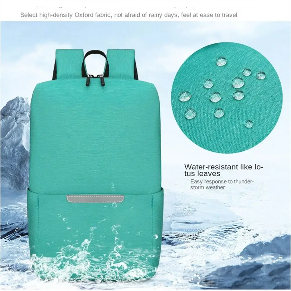 femmes hommes décontracté imperméable petit sac à dos grande capacité cartable sacs d'école couleur unie sac de voyage livre sacs adolescents