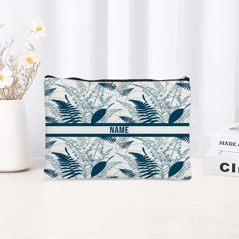 pochette de toilette en toile personnalisée avec motif paysage chinoiserie, cadeau décoratif élégant pour femmes, rangement quotidien des articles de beauté pour les vacances et les activités de plein air.