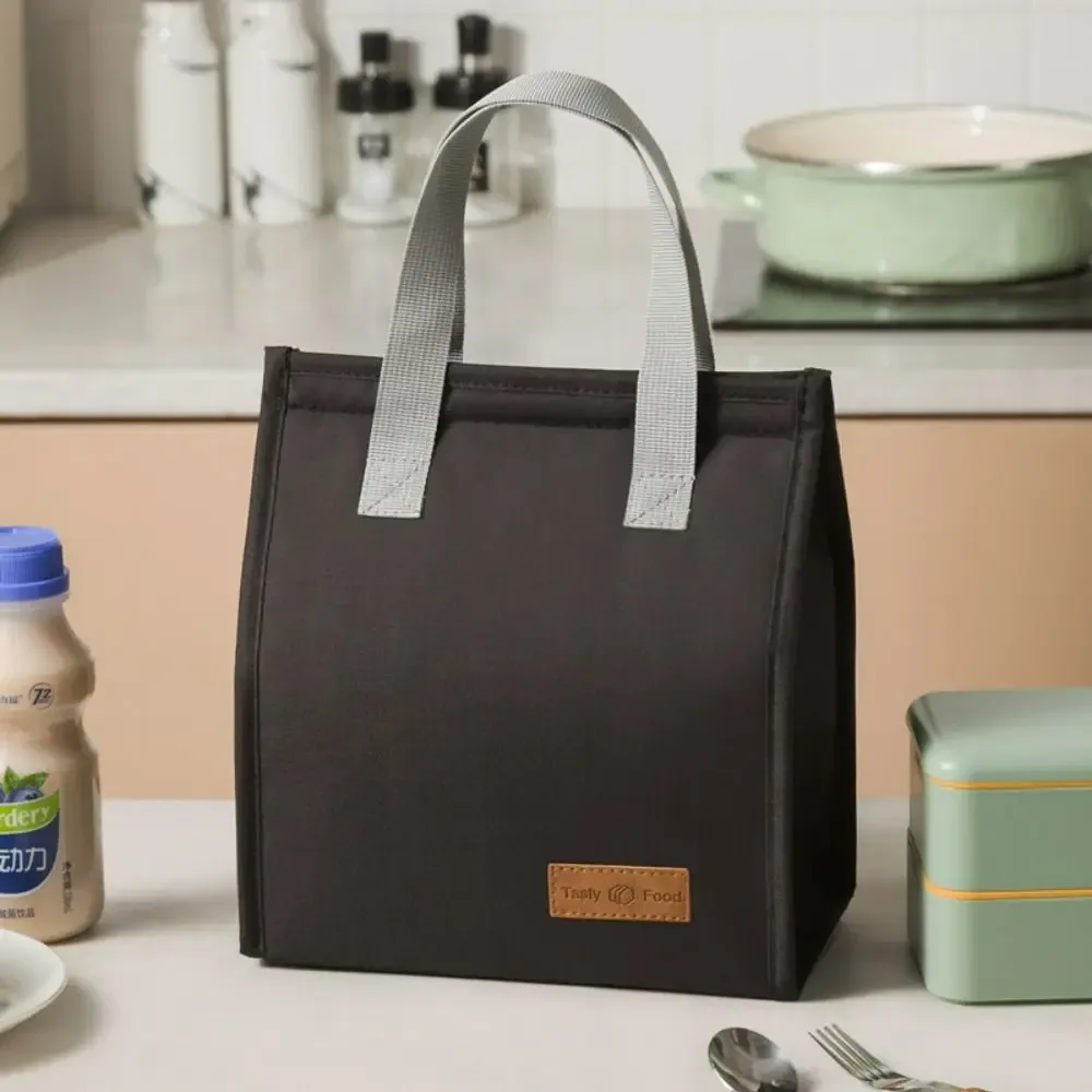 sac isotherme de pique-nique extérieur couleur unie, sac à lunch étanche, organisateur de petit-déjeuner, sacs à main pour aliments, sac fourre-tout en toile pour le déjeuner