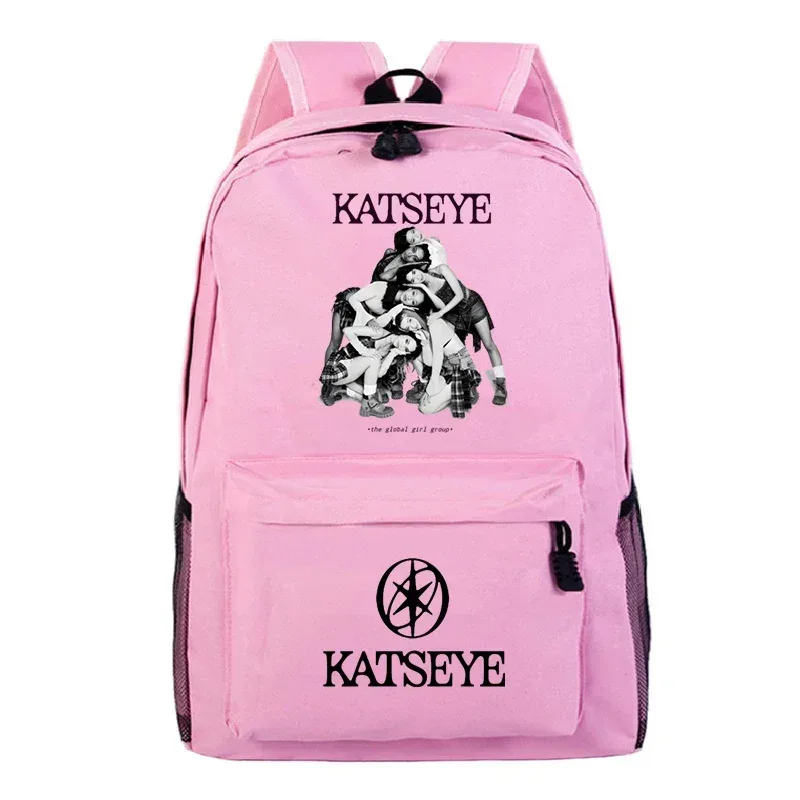 sacs d'école imprimés katseye, sac à dos léger pour enfants, cartable pour élèves du primaire, filles et garçons, sacs de voyage en plein air, mochila, cadeau