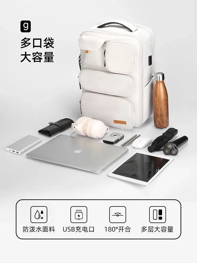 sac à dos de voyage mark ryden pour l'extérieur, 18 pouces, grande capacité, multifonctionnel, imperméable, pour ordinateur portable, extensible
