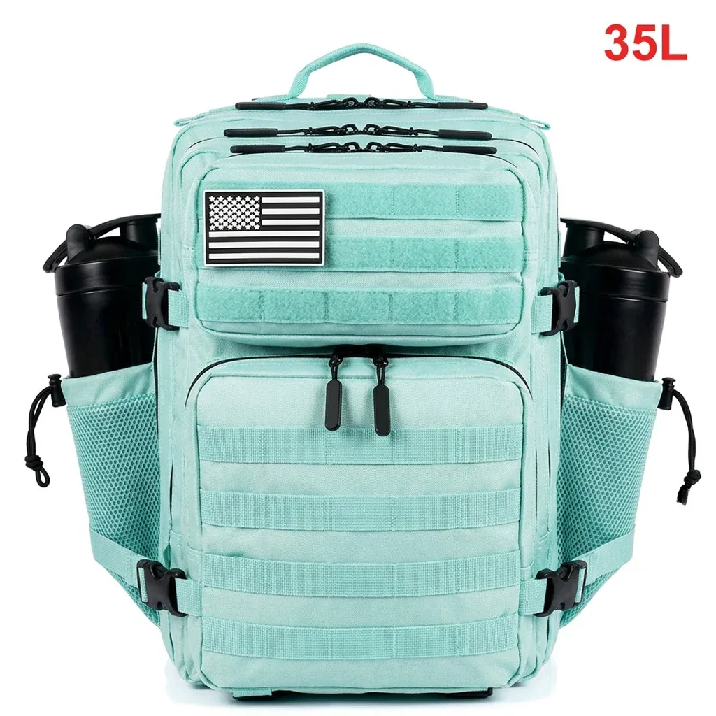 sac dos oxford université vert pastel bandes noires poche lateral ceinture air fonction voyage randonnée camping attributs modulables impermeabilite