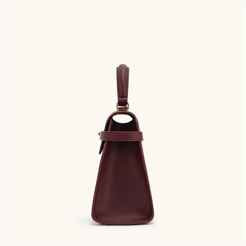 sac à main pour femme jw pei elise : mini / grand sac à bandoulière carré - sac à bandoulière en cuir vegan bordeaux de créateur