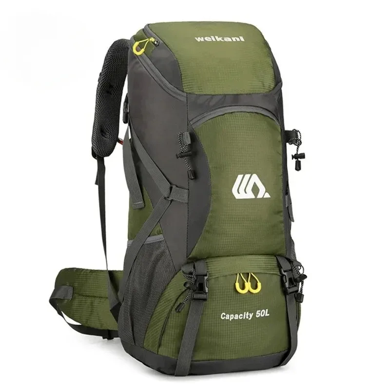 grand sac à dos de voyage étanche pour homme, sac de camping, sac à dos de randonnée, sac de tourisme, sports de plein air, escalade, canadisme, 50l