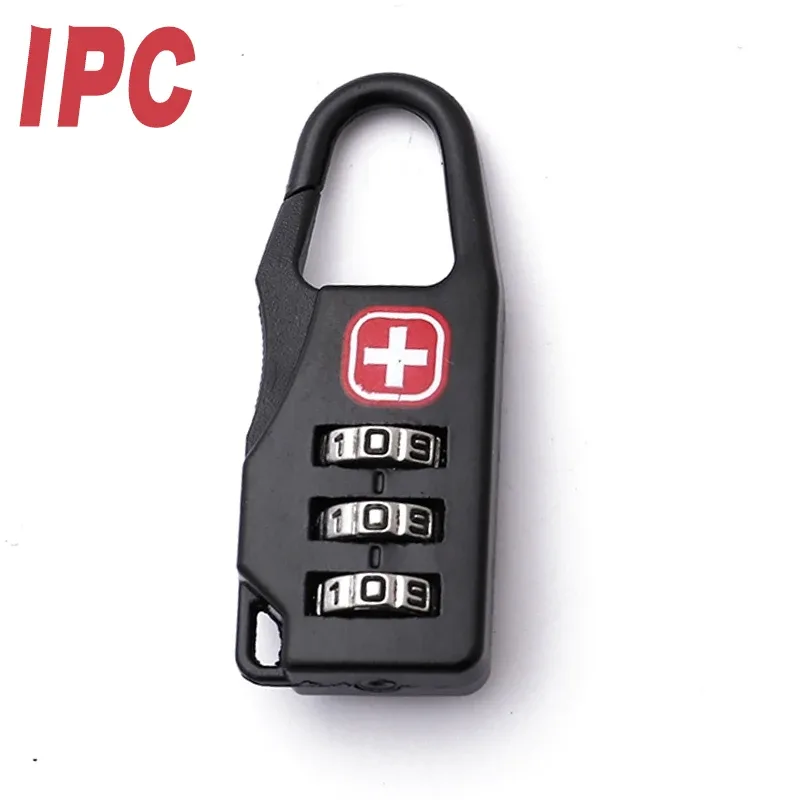 cadenas combiné serrure tsa alliage zinc sécurité douane chiffres rotatifs poignée crochette logo croix usage voyage