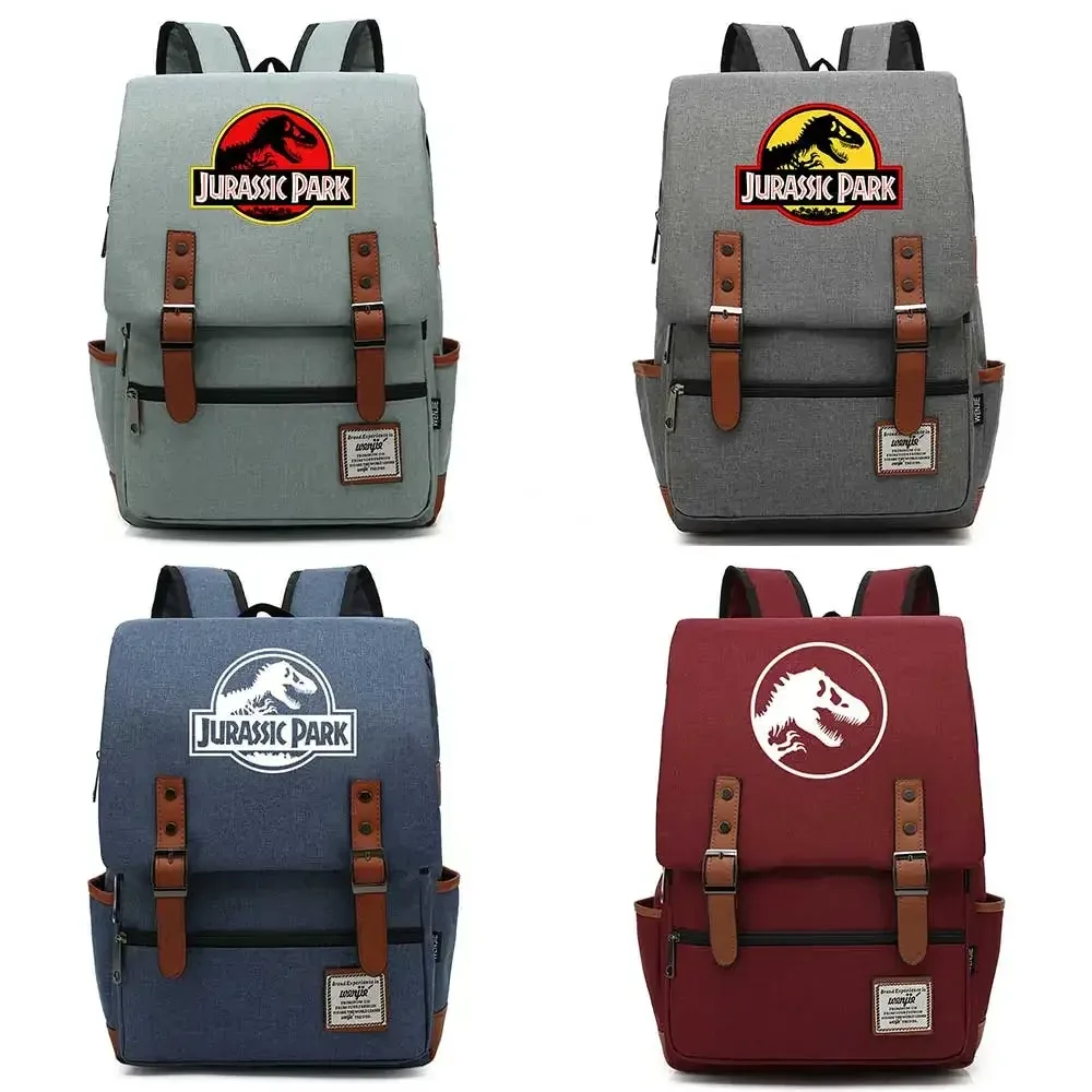b3303 sac à dos tendance dinosaure jurassic park world avec boucle pour enfants, adolescents, étudiants, femmes et hommes
