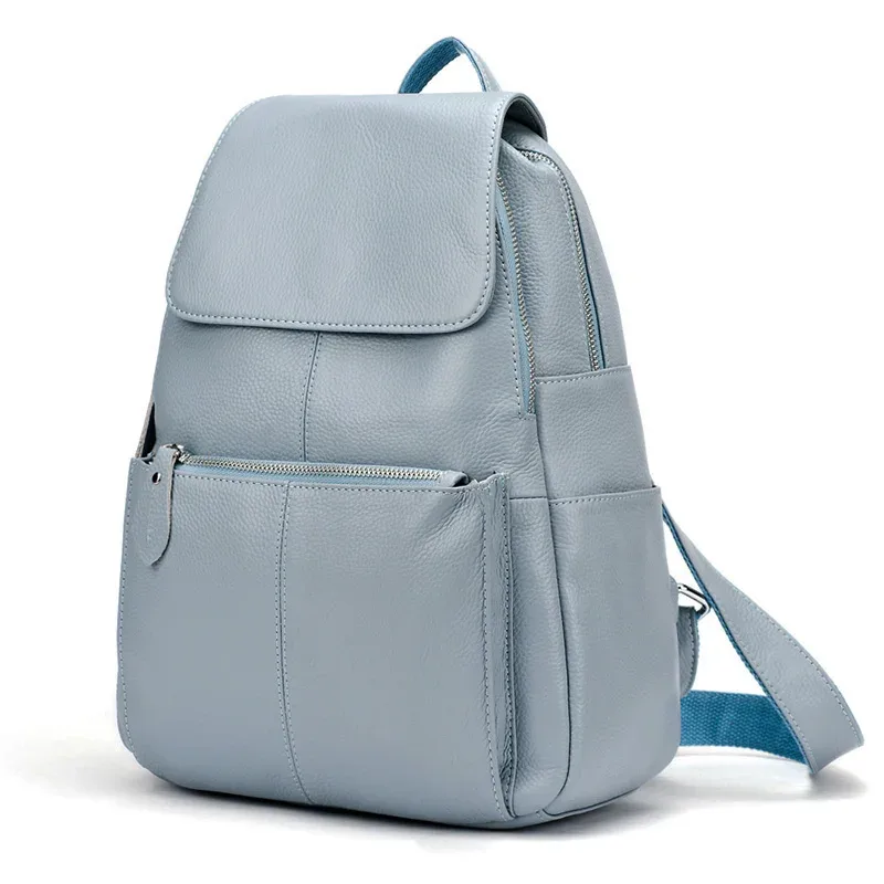 zency – sac à dos en cuir marron pour femmes, sac à dos de voyage de grande capacité de qualité supérieure a ++ pour femmes, pour les navetteuses