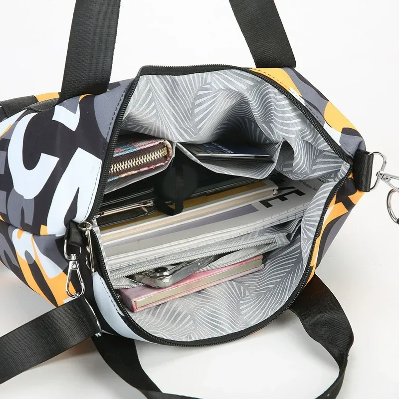 sac à main tendance en nylon pour femmes, grande capacité, sacs à bandoulière, fourre-tout en tissu oxford, sacs à main de voyage en plein air