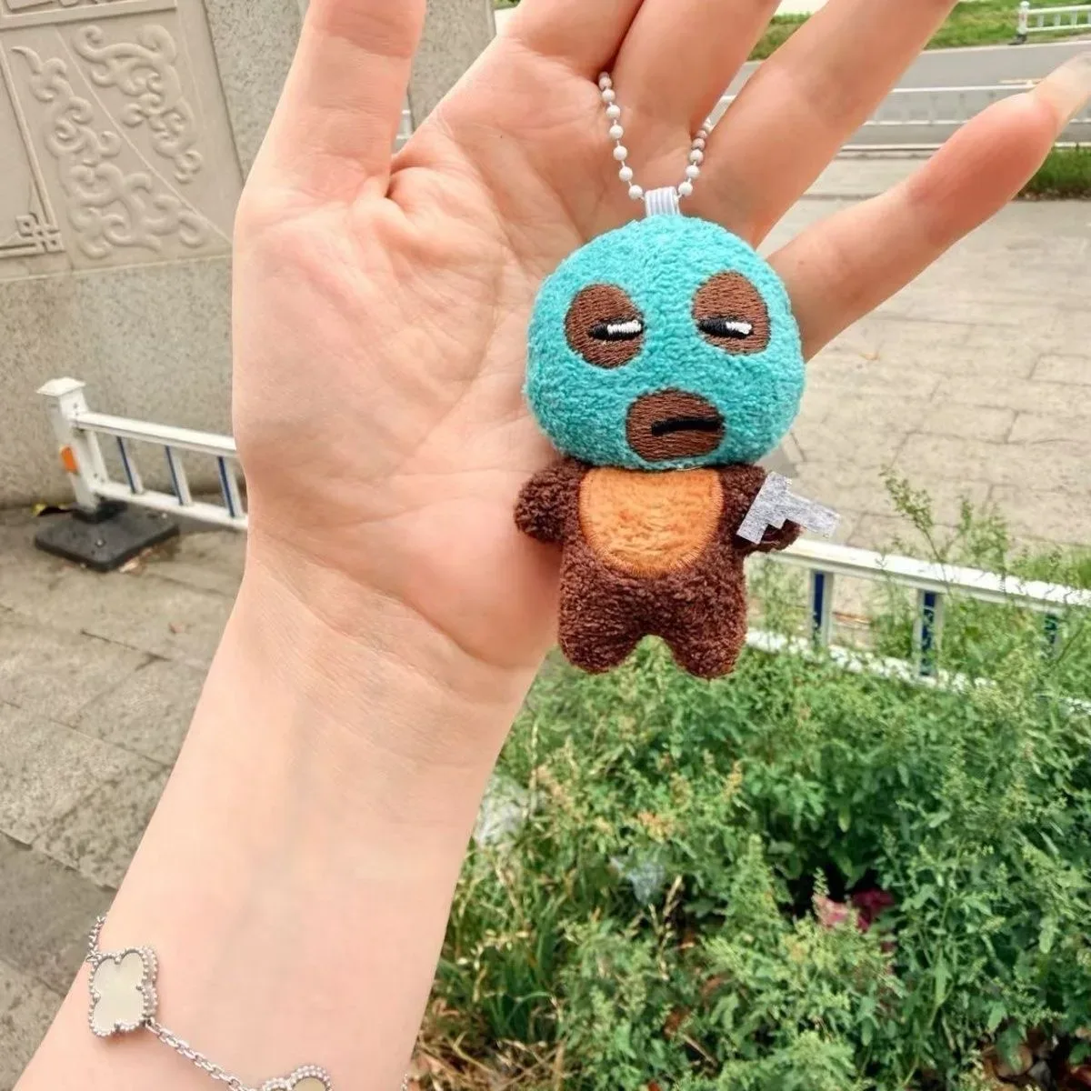 porte-clés en peluche drôle de voleur, pendentif de poupée en peluche abstraite mignonne et originale, breloques uniques pour sac à dos d'étudiant, cadeau fantaisie pour amis