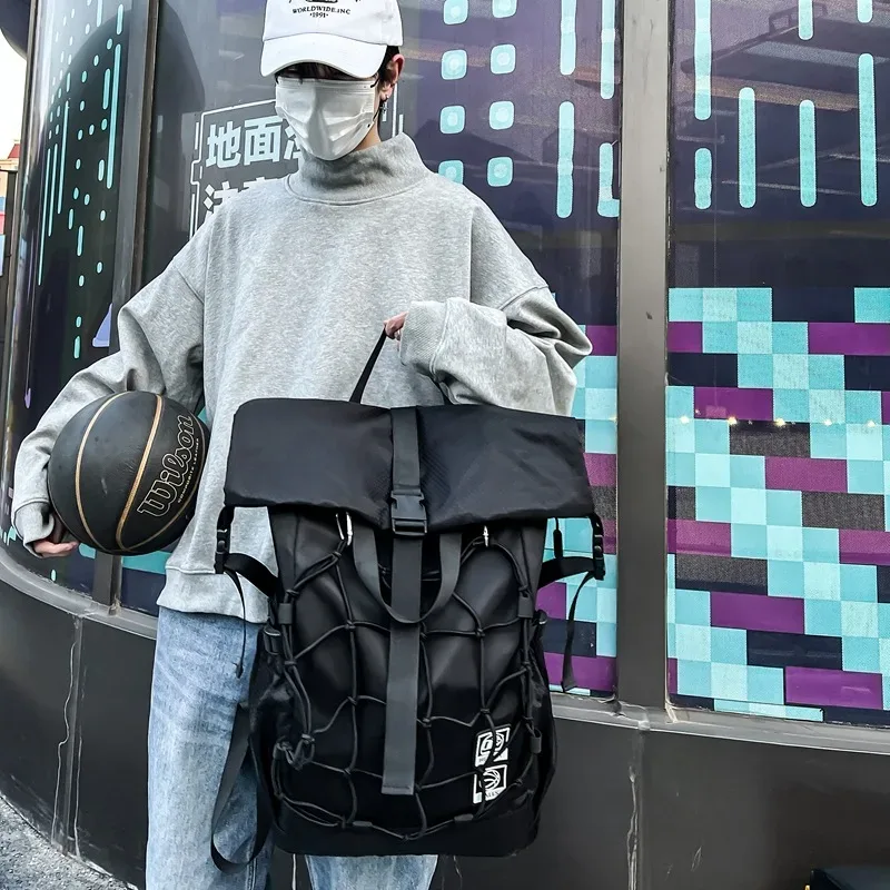 sac à dos multifonction pour casque de basket-ball pour hommes et femmes, hip hop techwear, étanche, sac de voyage à roulettes, sports de plein air