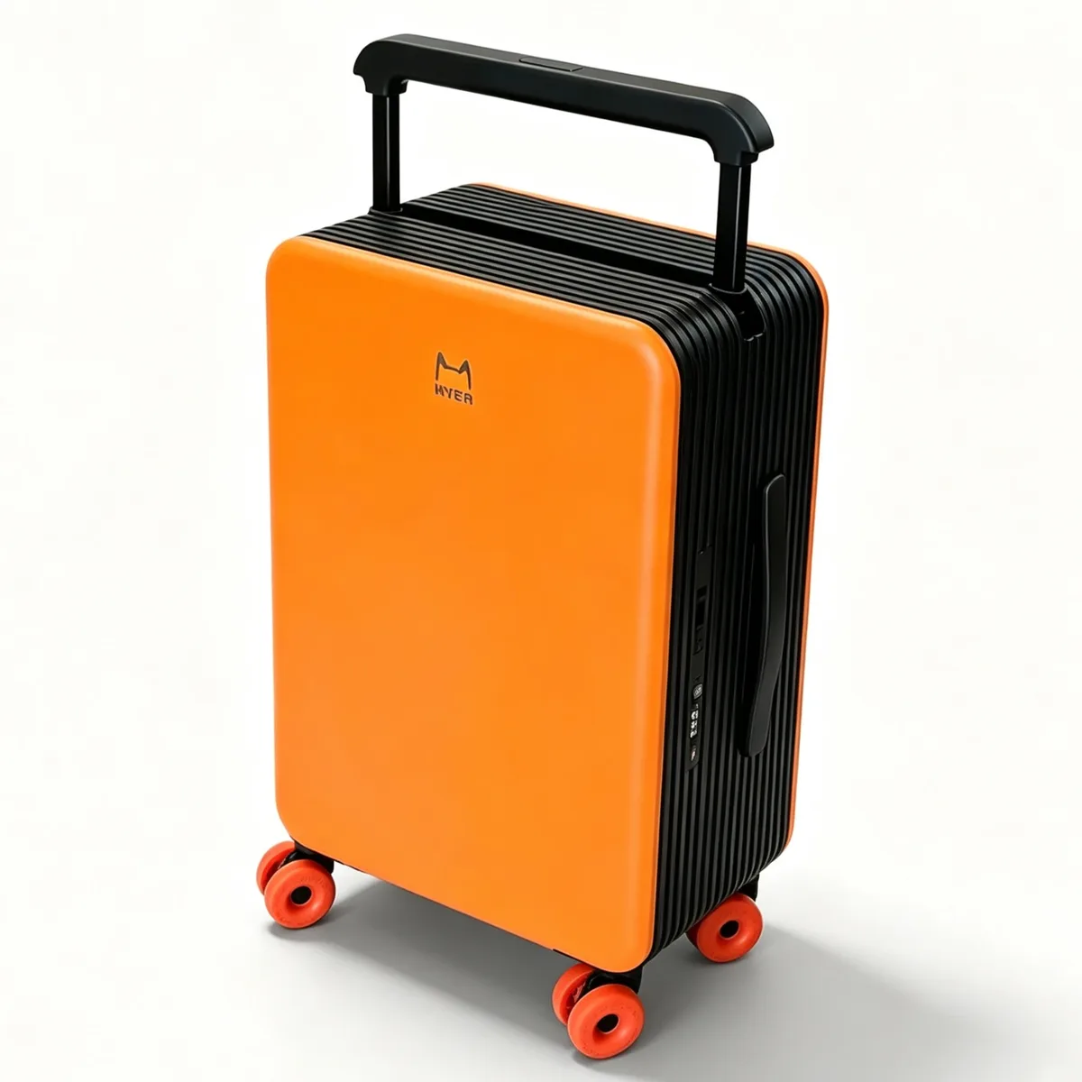 valise de voyage multi-couleurs tendance en polycarbonate rigide 20 pouces, bagage cabine pour femme, à roulettes, avec poignée large, compatible tsa