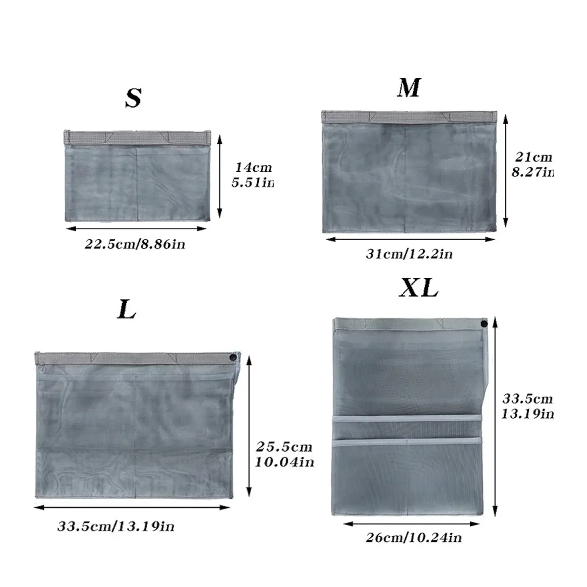 sac en maille organisateur de poche intérieure pour sac à dos sac de livre sac fourre-tout sac de rangement rectangulaire pour voyage rangement de cosmétiques bureau be...