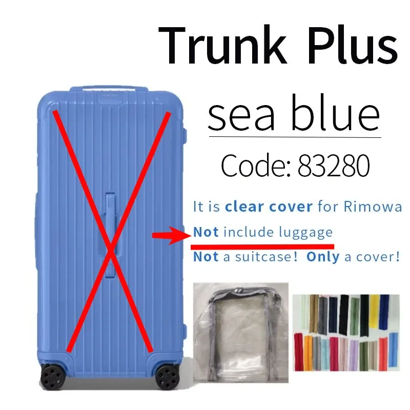 housses transparentes en pvc adaptées aux bagages rim essential 33 pouces, protection de valise de voyage, accessoires transparents, housse de protection anti-rayures