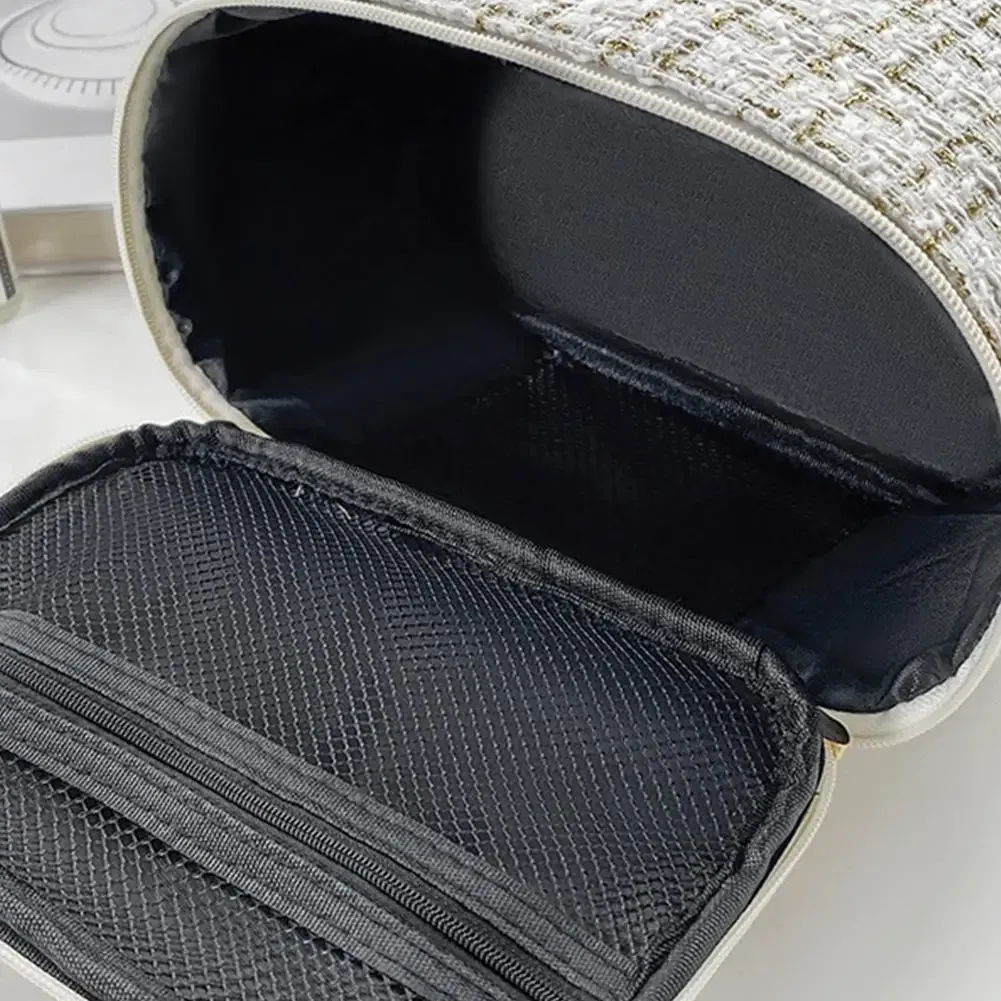 sac à cosmétiques de grande capacité pour femmes, sac de maquillage portable, sac de rangement à la mode, organisateur de toilette à main, sac de voyage