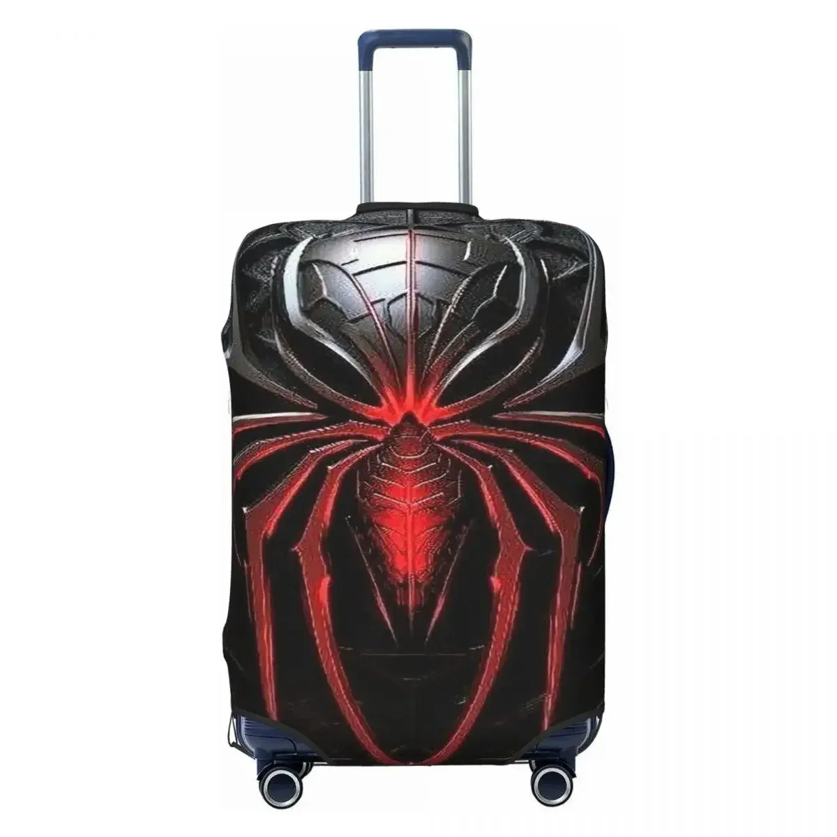 housse de bagage élastique haute densité à imprimé araignée, convient aux valises de 18 à 32 pouces, durable, anti-poussière, lavable, anti-rayures