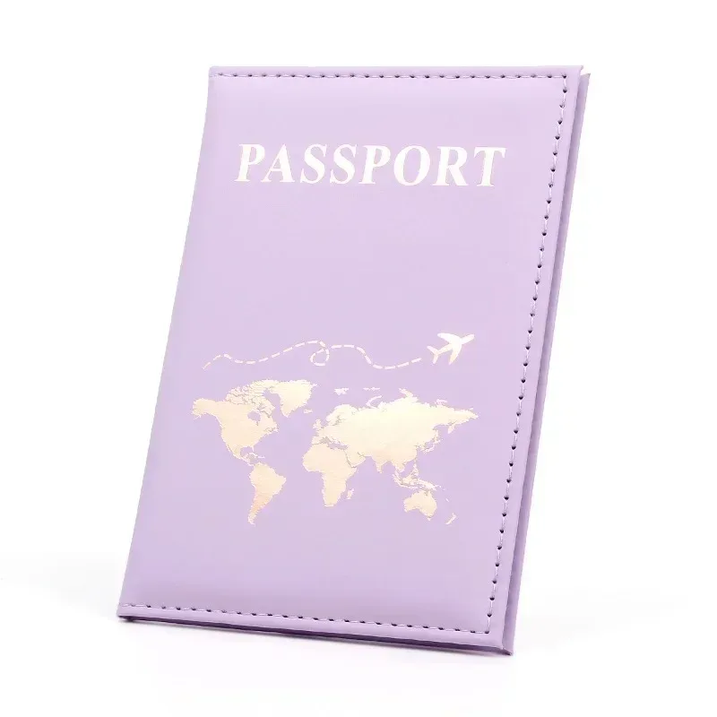 porte-passeport en pu mignon, couvertures de passeport de voyage pour couple, housse de protection, porte-carte d'identité et carte de crédit, accessoires de voyage