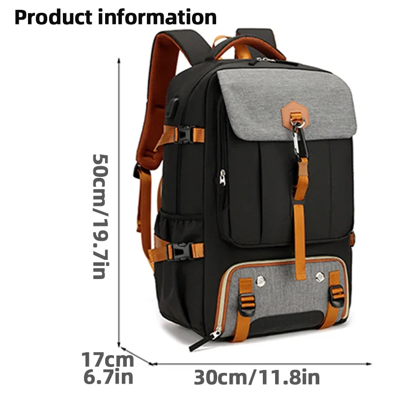 sac à dos de voyage pour l'extérieur, sac à dos de camping imperméable de 50 l pour femmes et hommes, sac à dos avec compartiment pour chaussures